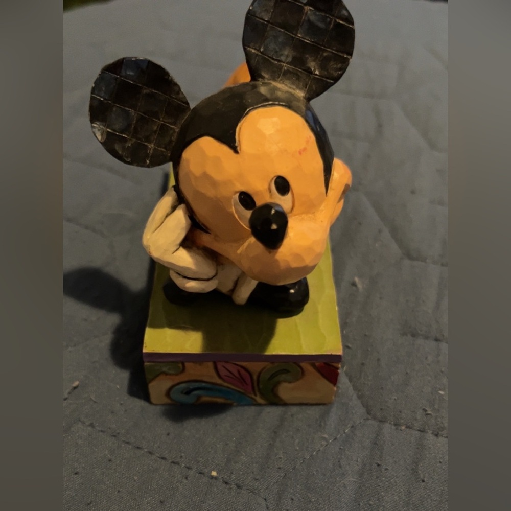 Disney Mickey Mouse Figurine with Black and Yellow Accents